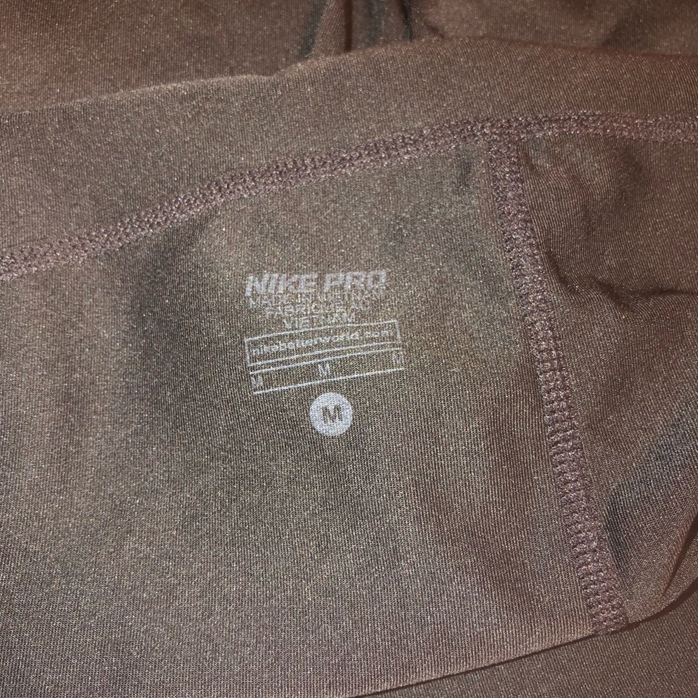 NIKE PRO DRI-FIT BLACK CROPPED LEGGINGS - Picture 8 of 8